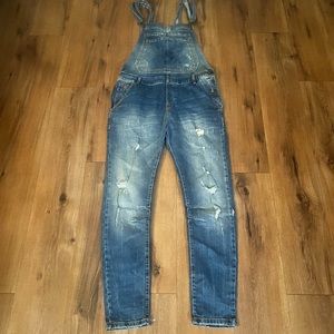 Zara Man overalls size L dark denim blue